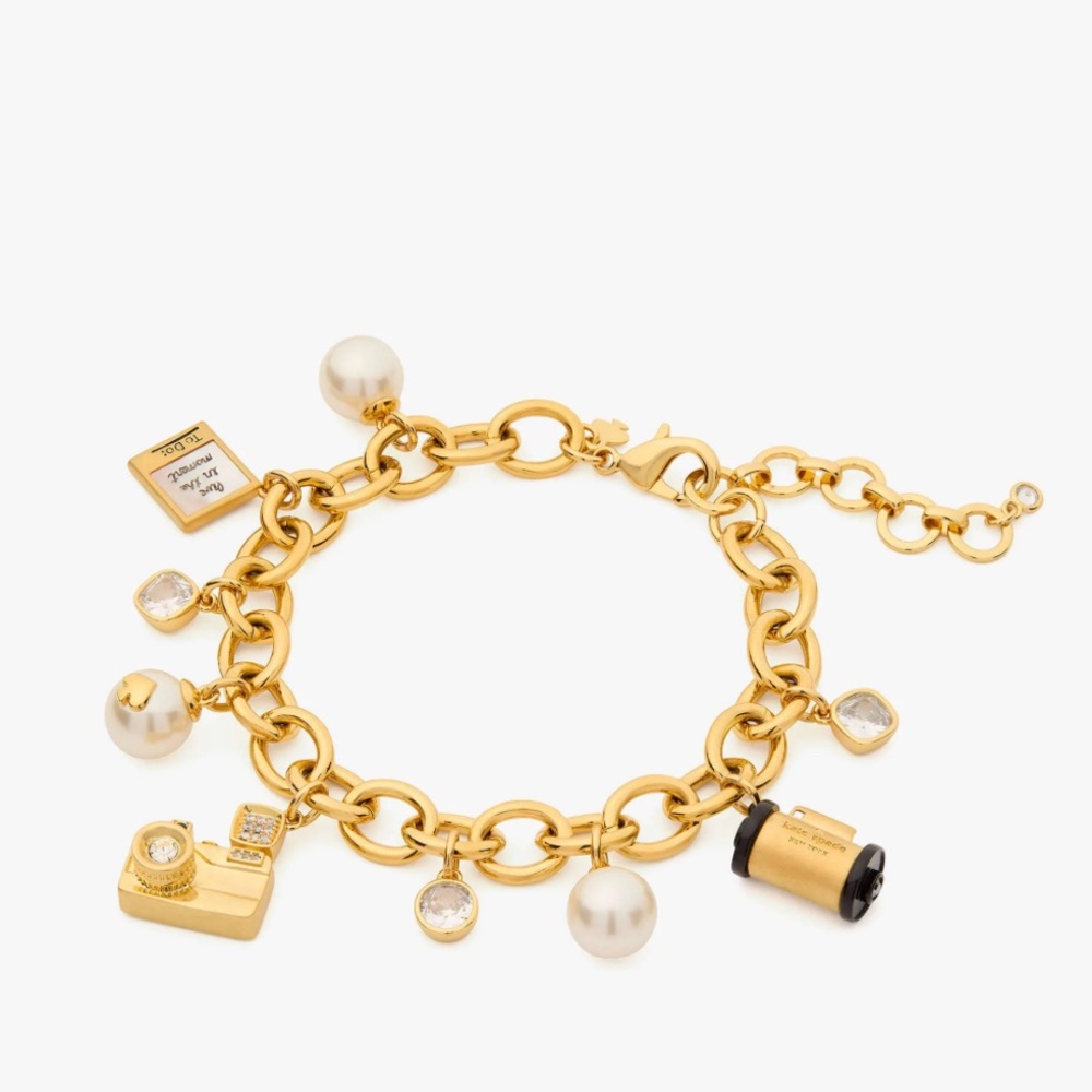$169 - Kate Spade Picture Perfect Camera Charm Bracelet - Picture 1 of 5